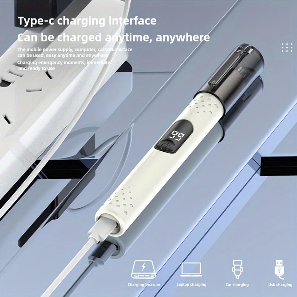 Mini Electric Nose Hair Trimmer Rechargeable Ear And Eyebrow Grooming Tool 4