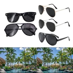 vision relief pinhole glasses for eye strain and focus support
