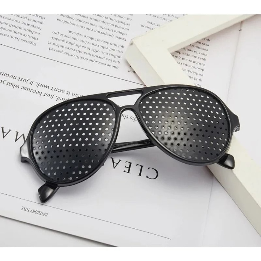 Vision Relief Pinhole Glasses For Eye Strain And Focus Support 1