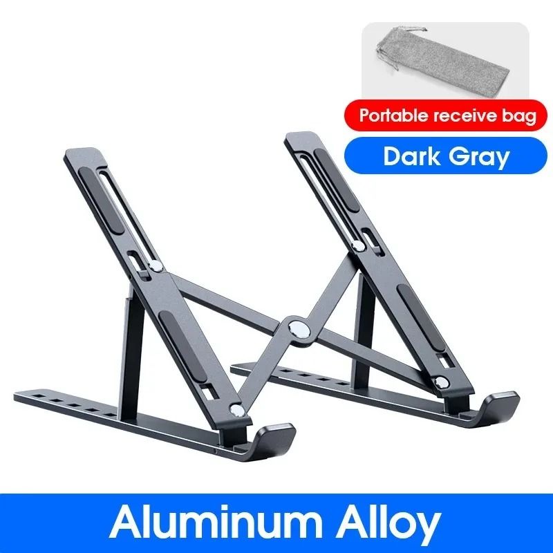 Adjustable Aluminum Laptop Stand With Cooling Lift And Foldable Design 8