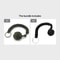 Black Tactical Monkey Fist Self Defense Keychain With Steel Core 16