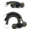 Black Tactical Monkey Fist Self Defense Keychain With Steel Core 1
