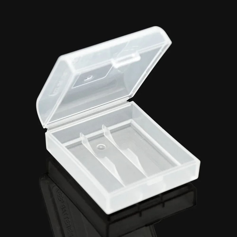 Compact 2 Slot CR123A And 16340 Battery Storage Case With Clear Protective Design 2