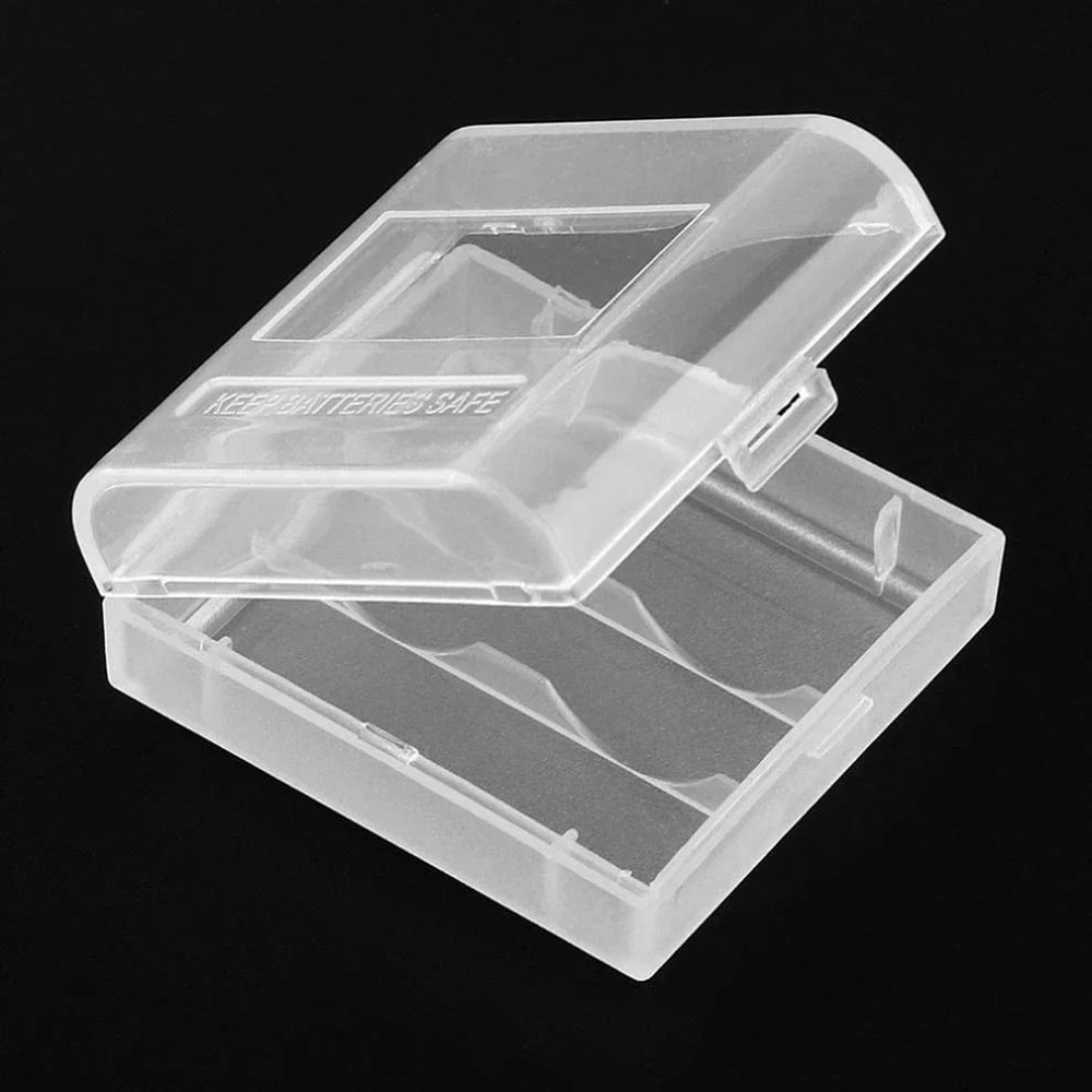 Compact 2 Slot CR123A And 16340 Battery Storage Case With Clear Protective Design 4