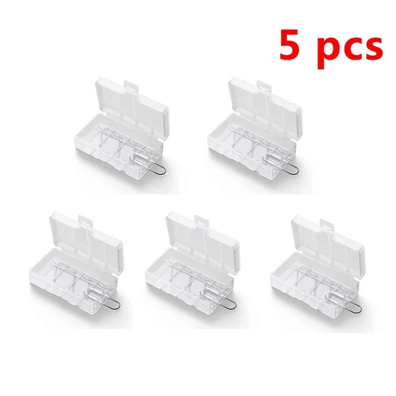 Compact 2 Slot CR123A And 16340 Battery Storage Case With Clear Protective Design 6