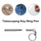 Mini Stainless Steel Telescopic Keychain Pen For Everyday Carry Writing 0