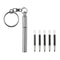 Mini Stainless Steel Telescopic Keychain Pen For Everyday Carry Writing 8