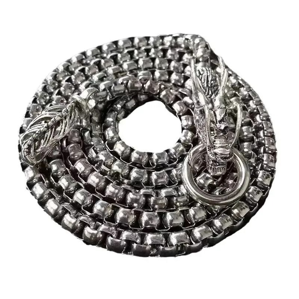 DragonGuard Stainless Steel Self Defense Bracelet Whip 1M Tactical Chain 8