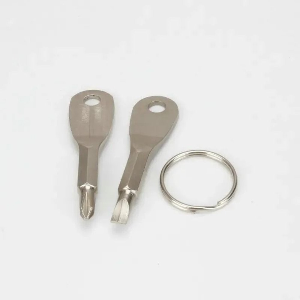 Multifunction Keychain Screwdriver Tool With Safety Cone And EDC Utility Design 3