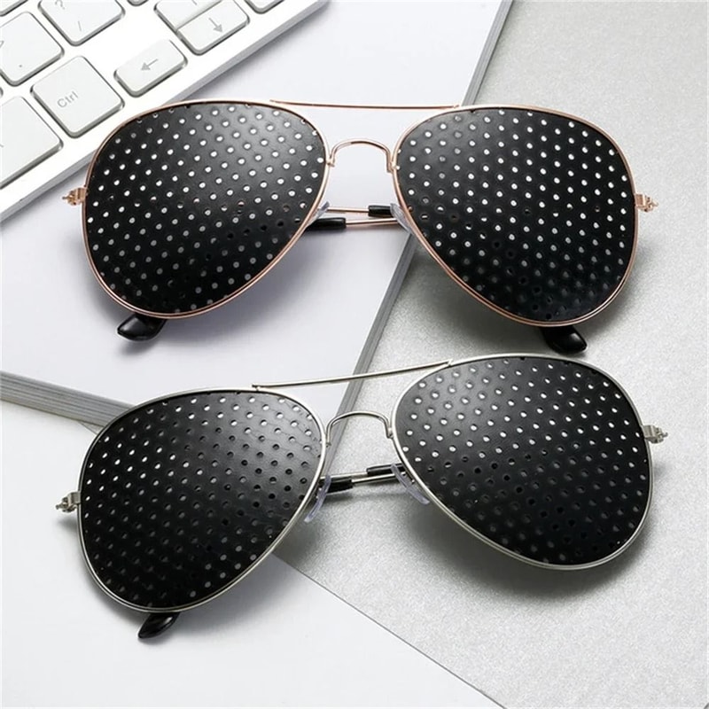 Anti Fatigue Pinhole Glasses For Eye Strain Relief And Focus Training 4