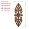 RUNBAZEF Carved Oak Wood Applique Decorative Corner Onlay For Furniture And DIY Crafts 2