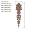 RUNBAZEF Carved Oak Wood Applique Decorative Corner Onlay For Furniture And DIY Crafts 5