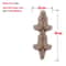 RUNBAZEF Carved Oak Wood Applique Decorative Corner Onlay For Furniture And DIY Crafts 6