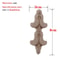 RUNBAZEF Carved Oak Wood Applique Decorative Corner Onlay For Furniture And DIY Crafts 6