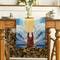 Pesach Red Sea Linen Table Runner Elegant Passover Dining Decor 2