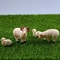 Mini Resin Sheep Family Figurine Set 4pcs Cute Micro Landscape Decor For Desk And Garden 0