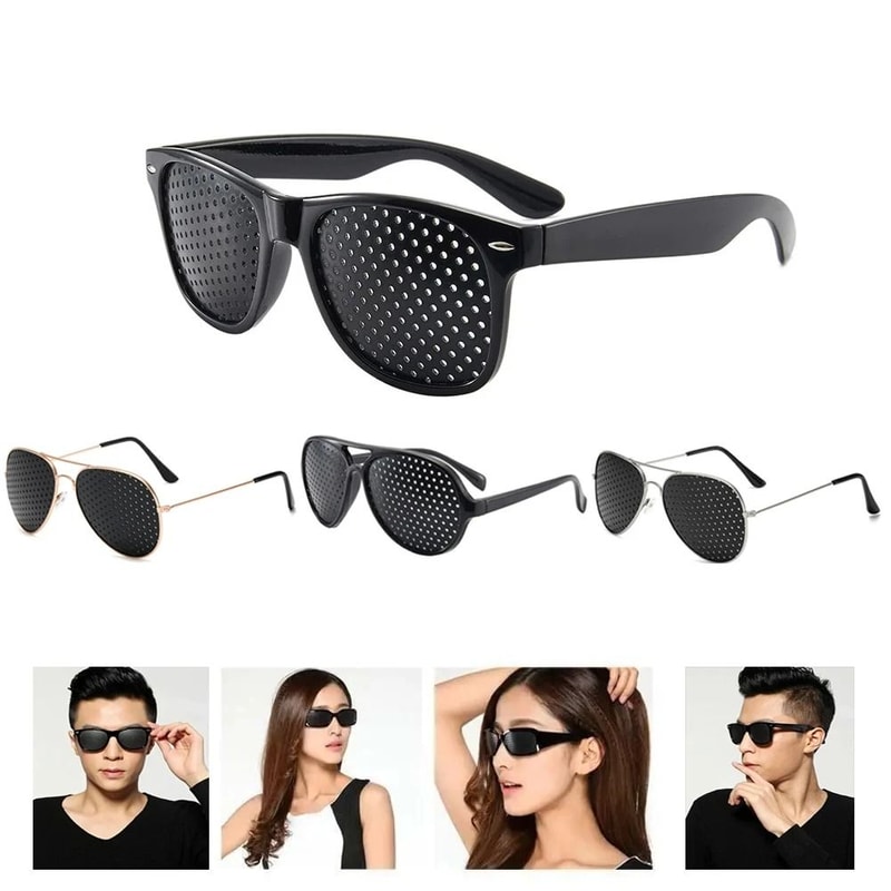 Anti Fatigue Pinhole Glasses For Eye Strain Relief And Focus Training Support 0