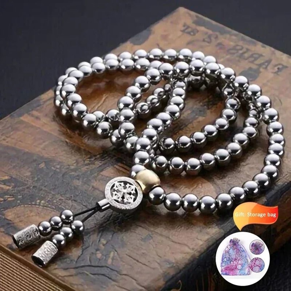 Tactical Steel Buddha Bead Necklace For Everyday Carry Protection And Survival 9
