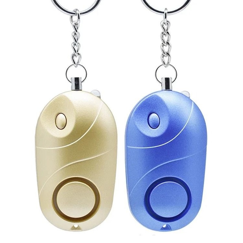 Personal Safety Alarm Keychain With LED Flashlight For Emergency Protection 16