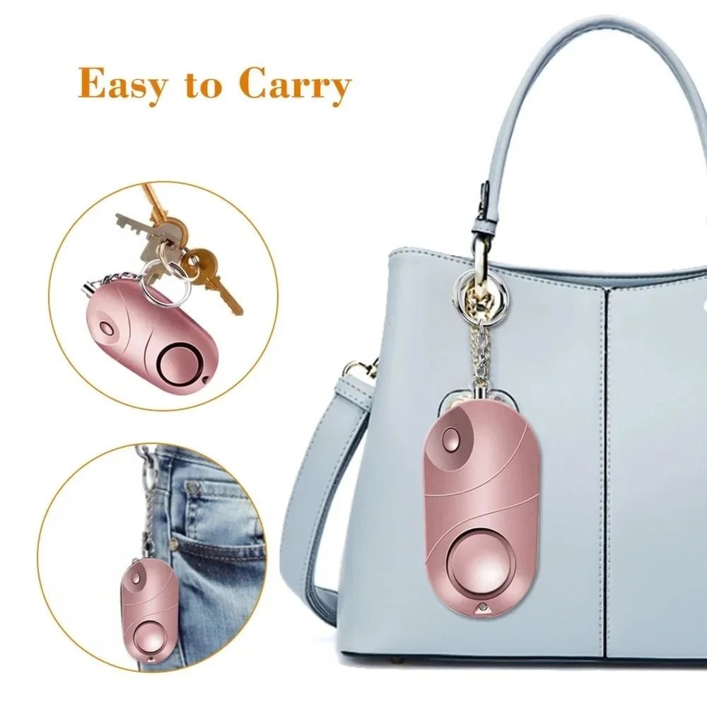 Personal Safety Alarm Keychain With LED Flashlight For Emergency Protection 1