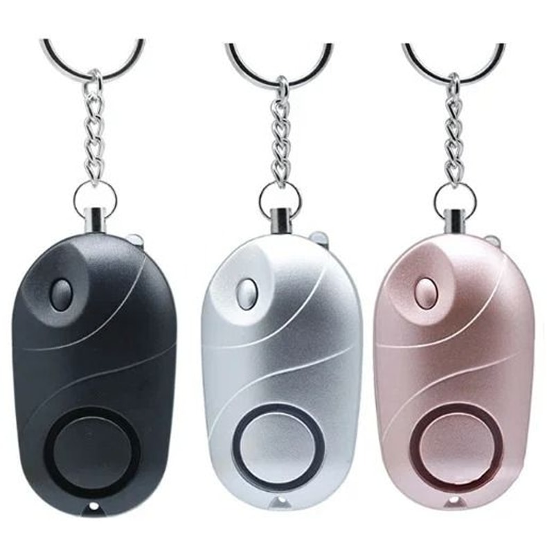 Personal Safety Alarm Keychain With LED Flashlight For Emergency Protection 19