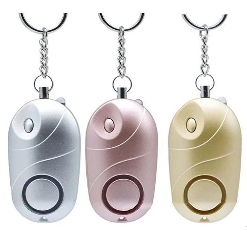 Personal Safety Alarm Keychain With LED Flashlight For Emergency Protection 20