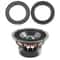 Universal 412 Inch Speaker Rubber Surround Repair Kit Woofer Edge Suspension Replacement 0