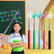 Telescopic Stainless Steel Teaching Pointer With Finger Tip Design For Classroom And Presentation 0