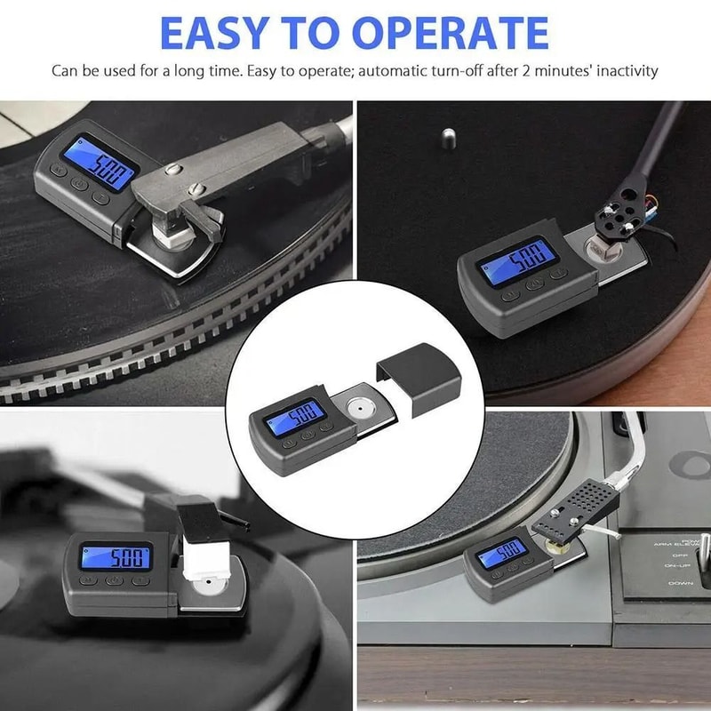Digital Turntable Stylus Force Gauge LCD Precision Needle Pressure Scale 1