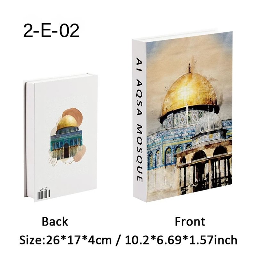 Luxury Islamic Mosque Book Storage Box Kaaba Style Decorative Organizer 15