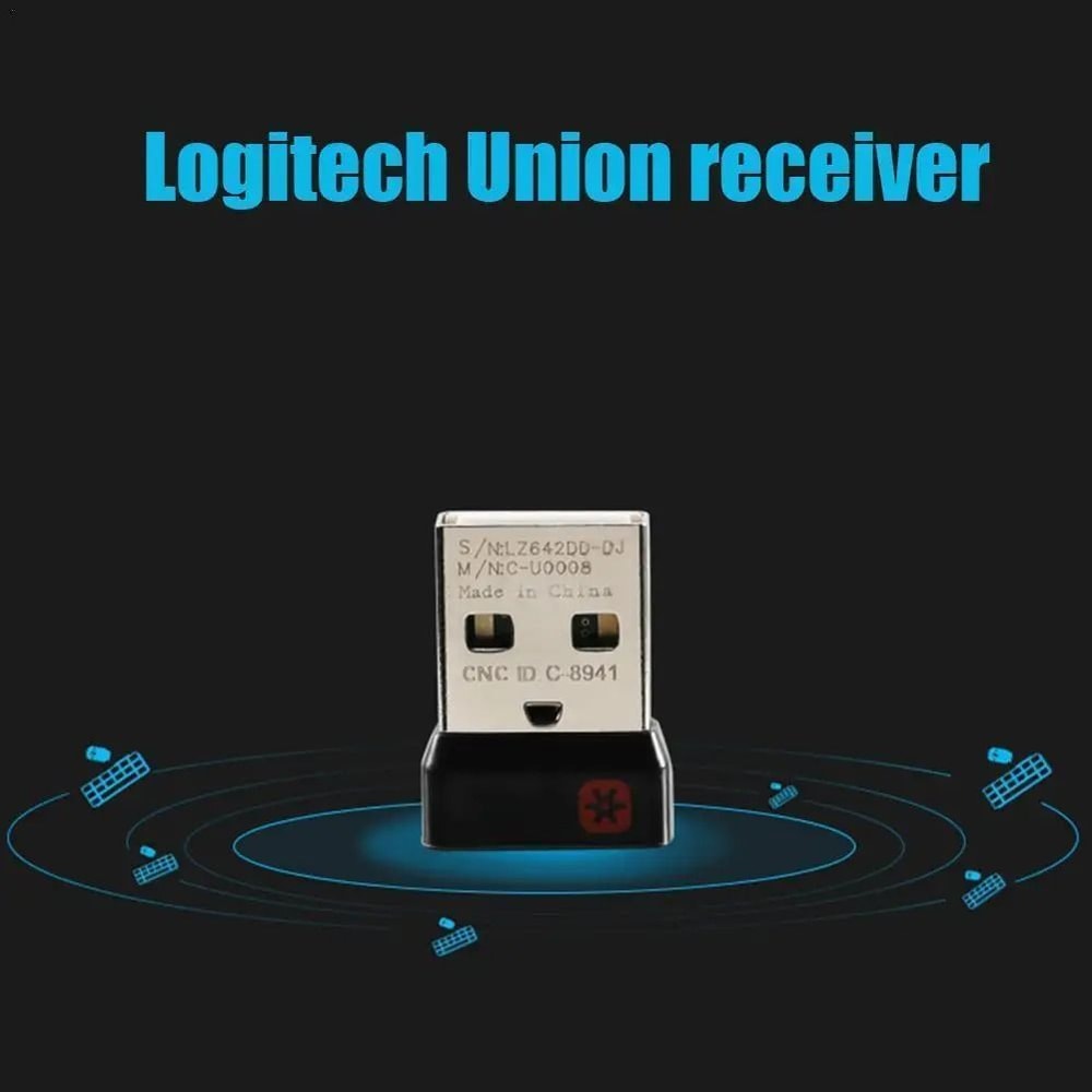 Universal USB Unifying Receiver Adapter For Logitech Mouse Keyboard MultiDevice Dongle 0