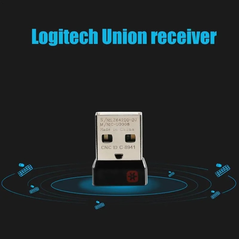Universal USB Unifying Receiver Adapter For Logitech Mouse Keyboard MultiDevice Dongle 0