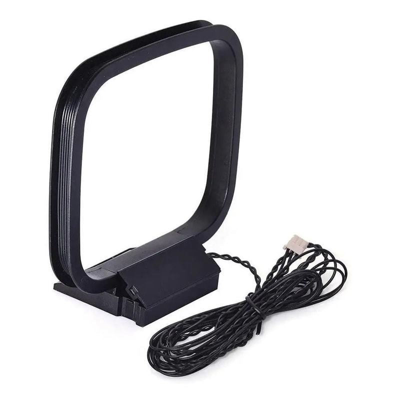 Mini 360 AM FM Loop Antenna Indoor Signal Booster For HiFi Stereo Receivers 0