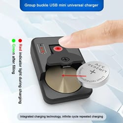 usb-c rechargeable lithium coin battery set lir2032 lir2025 lir2016 button cells