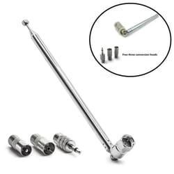 signalboost telescopic fm dab antenna with 3.5mm adapter for hifi receivers