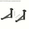 NoDrill Acoustic Panel Shelf Brackets For Studio Foam Boards 2Pack 6