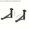 NoDrill Acoustic Panel Shelf Brackets For Studio Foam Boards 2Pack 6
