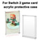 CrystalVault Magnetic Acrylic Game Card Display Case For Nintendo Switch 2 5
