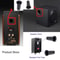 Black Bass Reflex Speaker Port Tubes 35x67mm For Subwoofer HiFi Cabinets 1