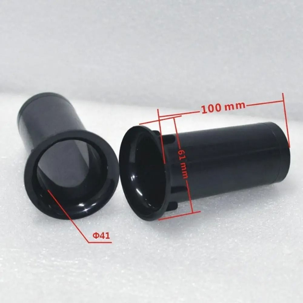 Black Bass Reflex Speaker Port Tubes 35x67mm For Subwoofer HiFi Cabinets 5