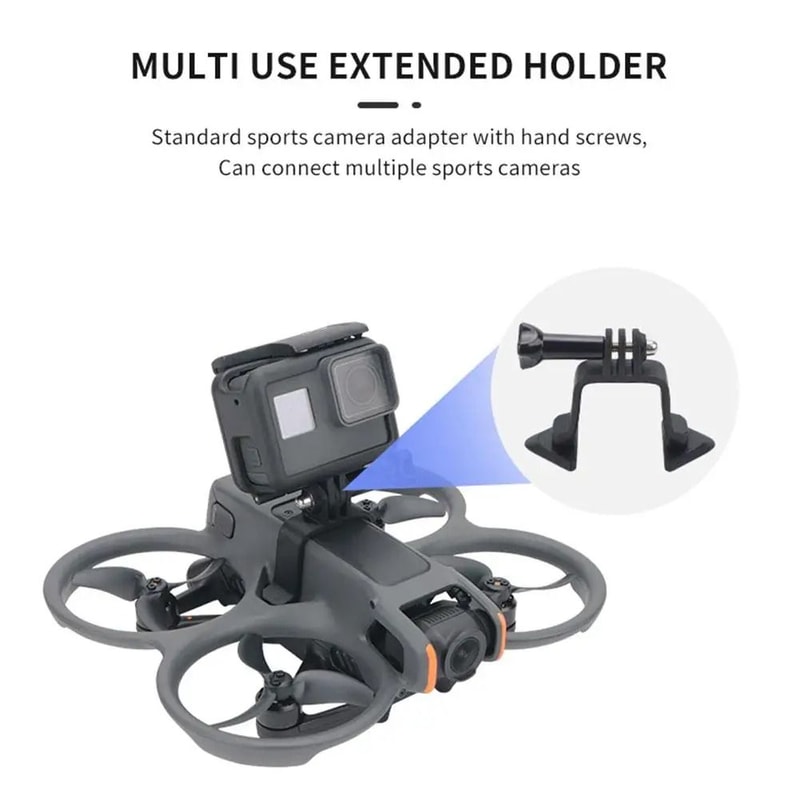 Avata 2 Expansion Camera Bracket Top Mount Holder For GoPro Insta360 DJI Action 1