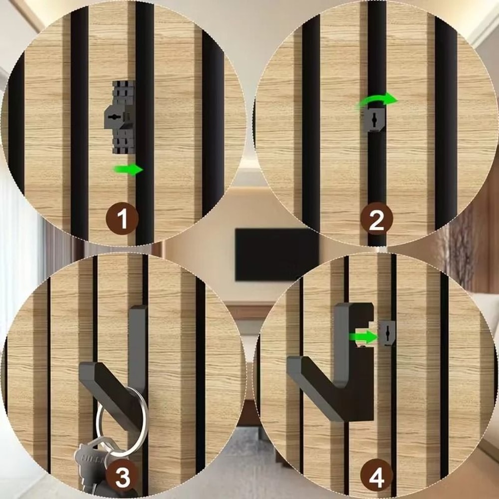 Acoustic Panel Hooks Drill Free Soundproof Wall Mount Clips Set 3
