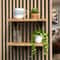 No Drill Acoustic Panel Shelf Brackets Storage Rack Set 4pcs 1