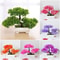 Mini Artificial Bonsai Desk Plant Realistic Plastic Potted Decor 0