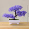 Mini Artificial Bonsai Desk Plant Realistic Plastic Potted Decor 9