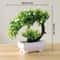 Mini Artificial Bonsai Desk Plant Realistic Plastic Potted Decor 12