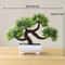 Mini Artificial Bonsai Desk Plant Realistic Plastic Potted Decor 17
