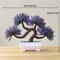 Mini Artificial Bonsai Desk Plant Realistic Plastic Potted Decor 19