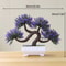 Mini Artificial Bonsai Desk Plant Realistic Plastic Potted Decor 19