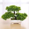 Mini Artificial Bonsai Desk Plant Realistic Plastic Potted Decor 2